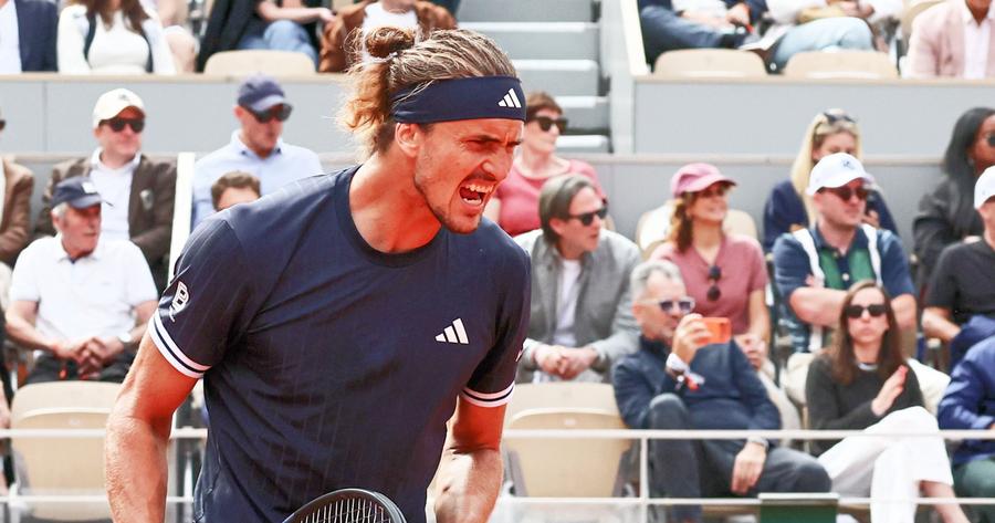 Alexander Zverev 法网2026 胜利庆祝